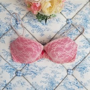 VS Push-Up Bra (Dual-Tone Pink in 34D)